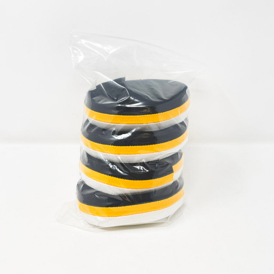 1" Binding Bundle - Black Yellow White Strips Bundle