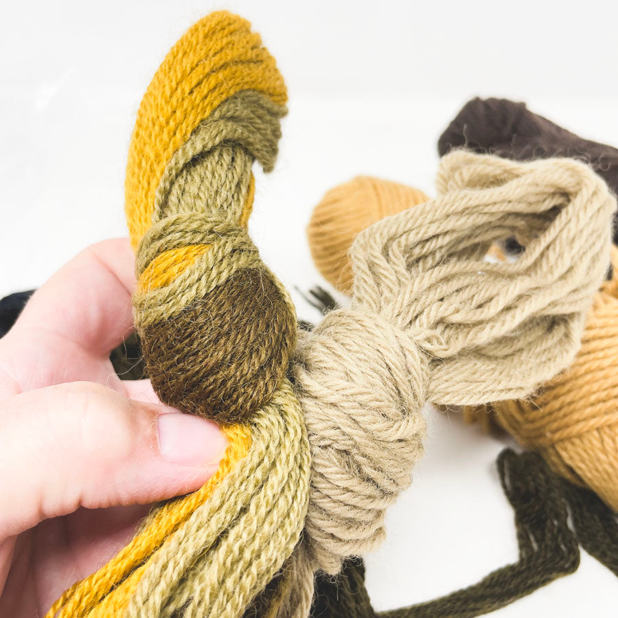 Assorted Dark/Neutral Crewel/Wool Yarn