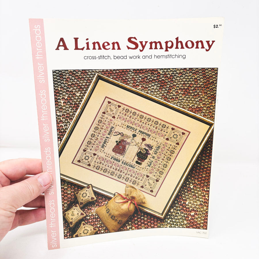 A Linen Symphony Cross Stitch Pattern Leaflet