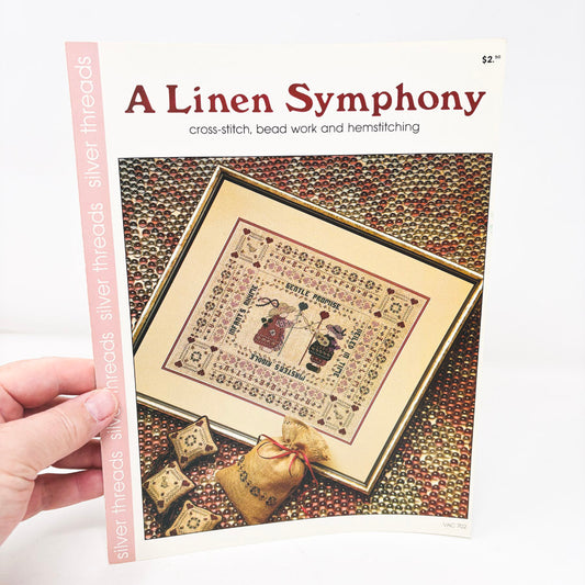 A Linen Symphony Cross Stitch Pattern Leaflet