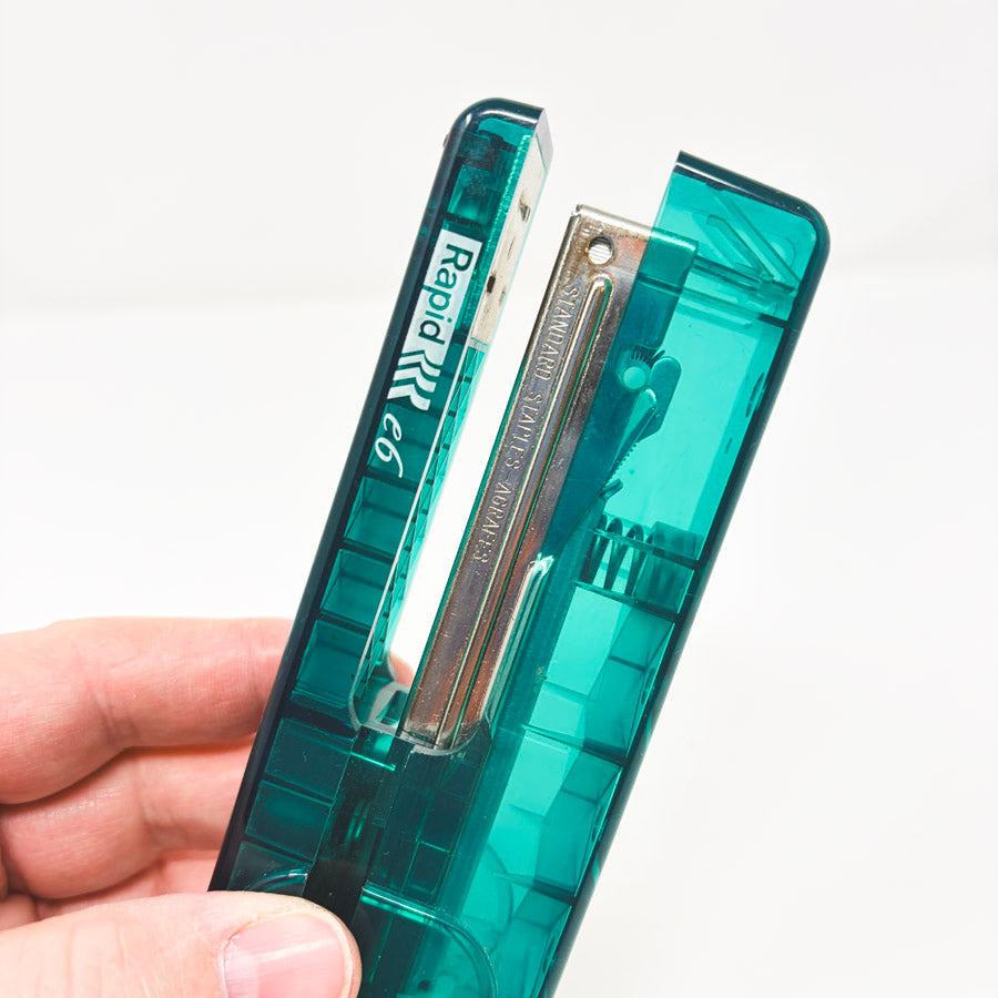 Green Rapid E6 Translucent Stapler