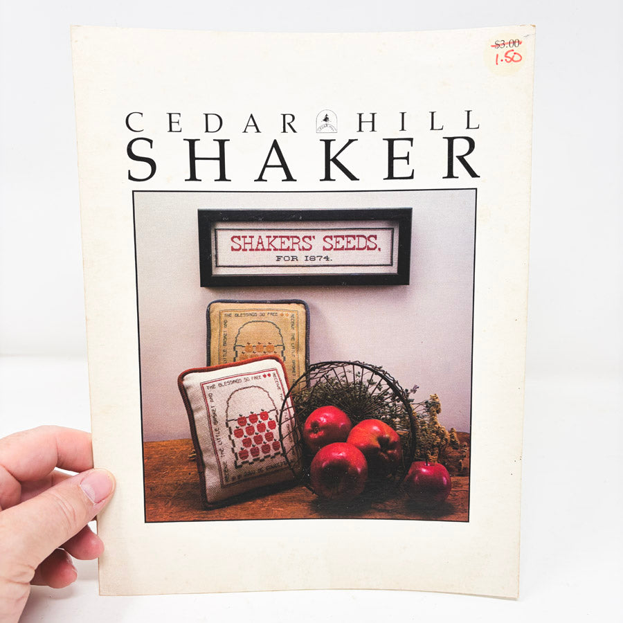 Seeds and Apples – Cedar Hill Shaker Cross Stitch Pattern Leaflet