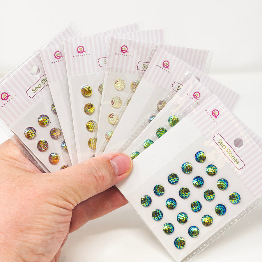Sea Stones Iridescent Stickers by Queen & Co.