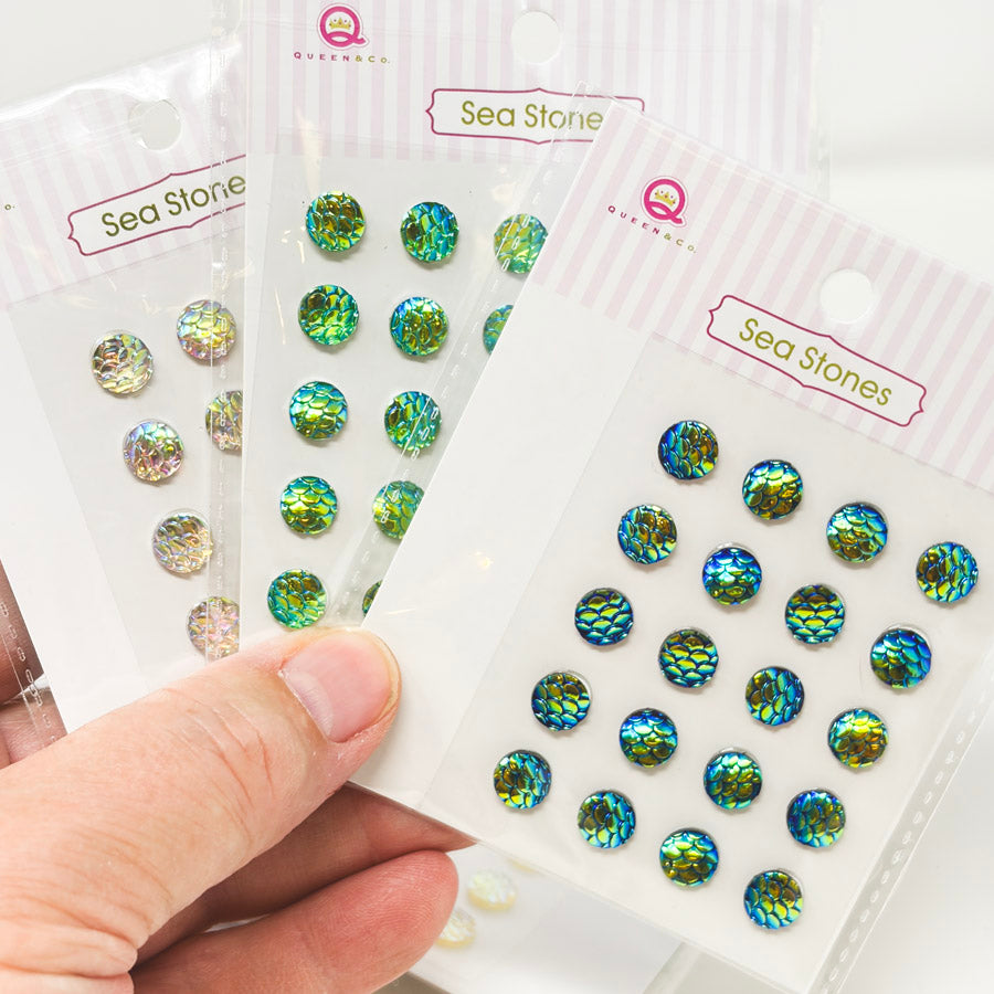 Sea Stones Iridescent Stickers by Queen & Co.