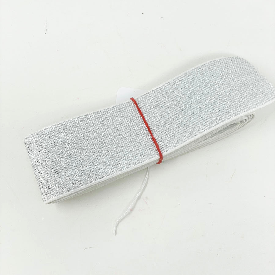 Silver Sparkle Elastic