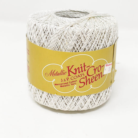 JP Coats Knit-Cro-Sheen Metallic Crochet Thread