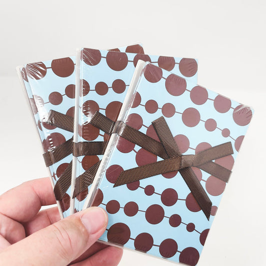 Blue/Brown Dots Note Cards with Envelopes