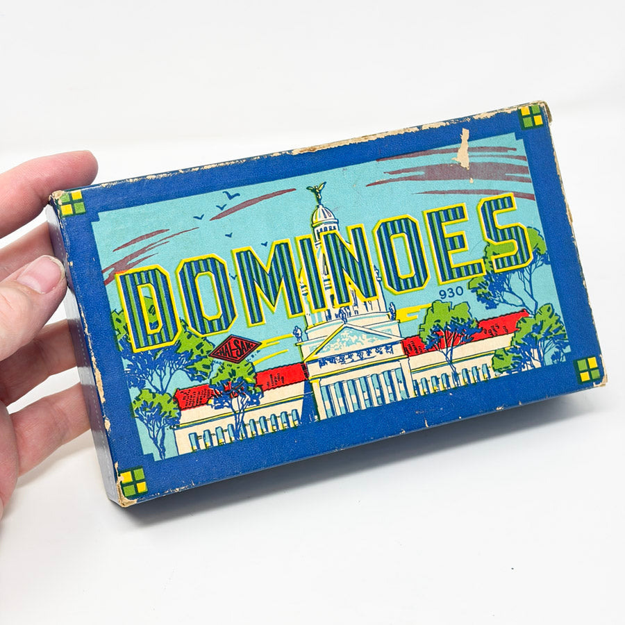 Vintage Halsam Capitol Dominoes Set No. 930