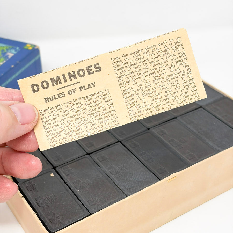 Vintage Halsam Capitol Dominoes Set No. 930