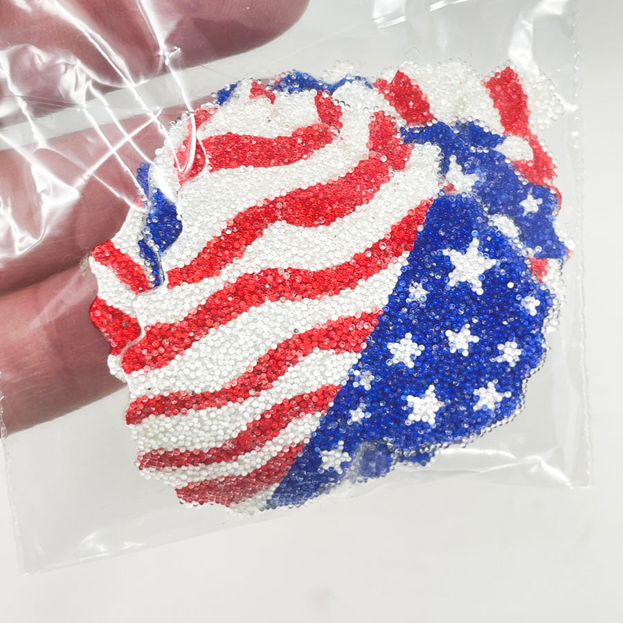 USA Heart Embellishments