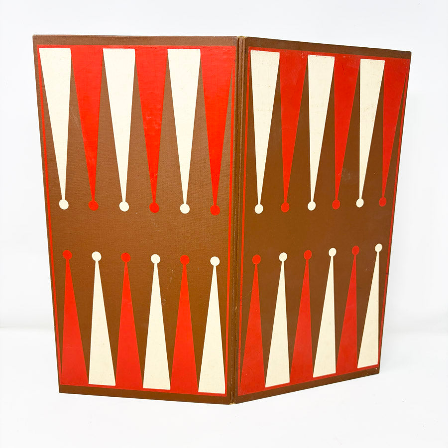 1970s Deluxe Backgammon/Checkers Game Board