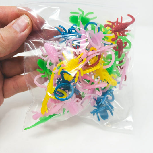 Plastic Bug Rings