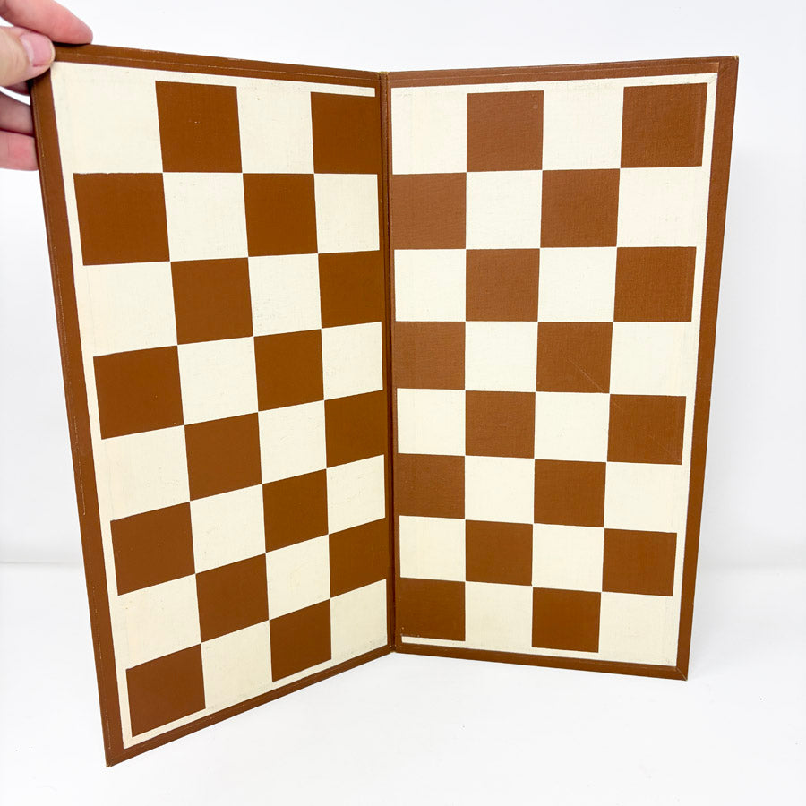 1970s Deluxe Backgammon/Checkers Game Board