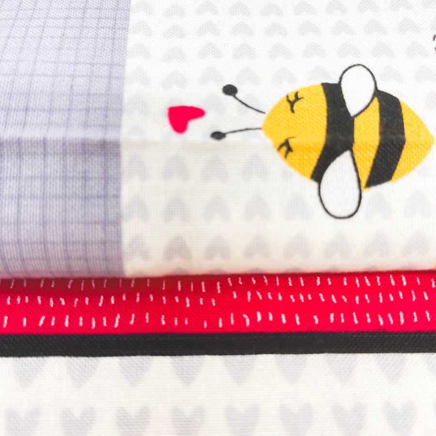 44" x 1 yd - Honeybee Gnomes Fabric