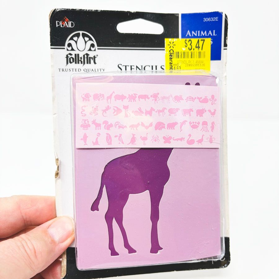 Plaid Folk Art Animal Stencils