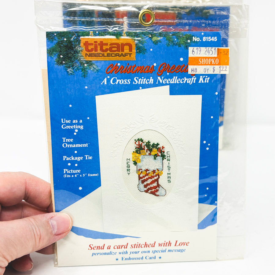 Titan Needlecraft - Christmas Greetings- A Cross Stitch Needlecraft Kit