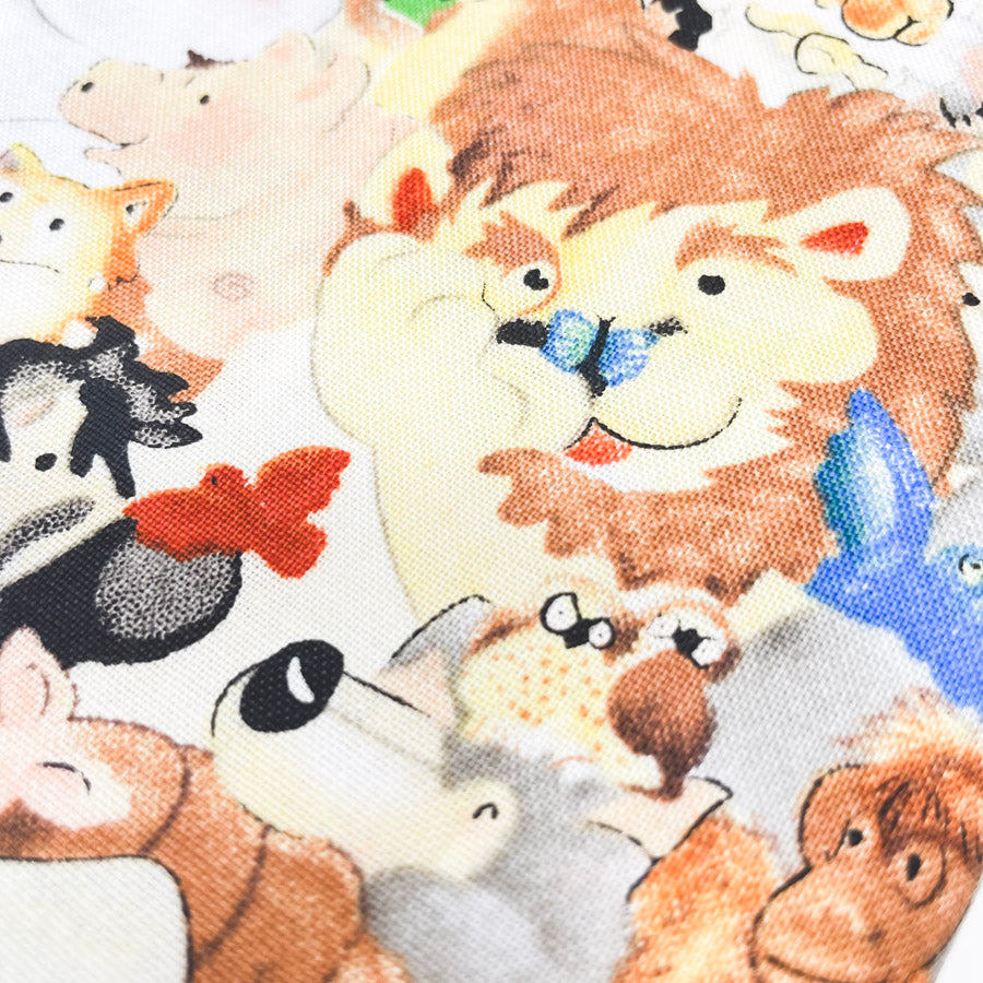 44" x 1 yd - Painted Animal Fabric
