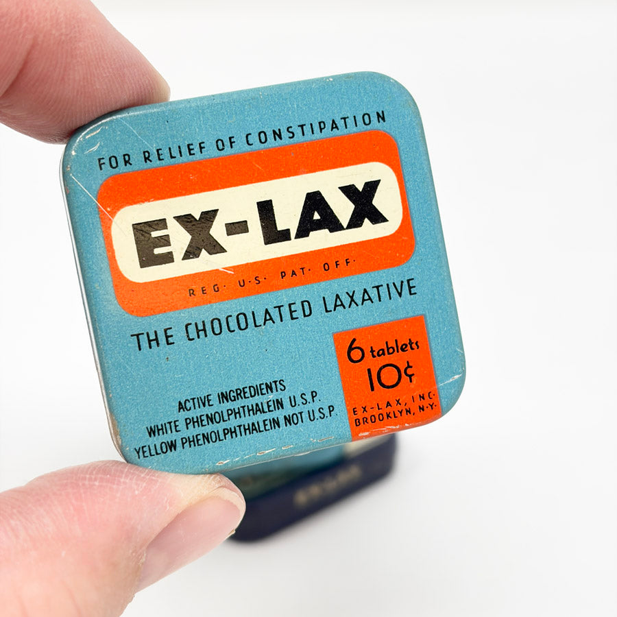 3 Vintage Ex-Lax Tins