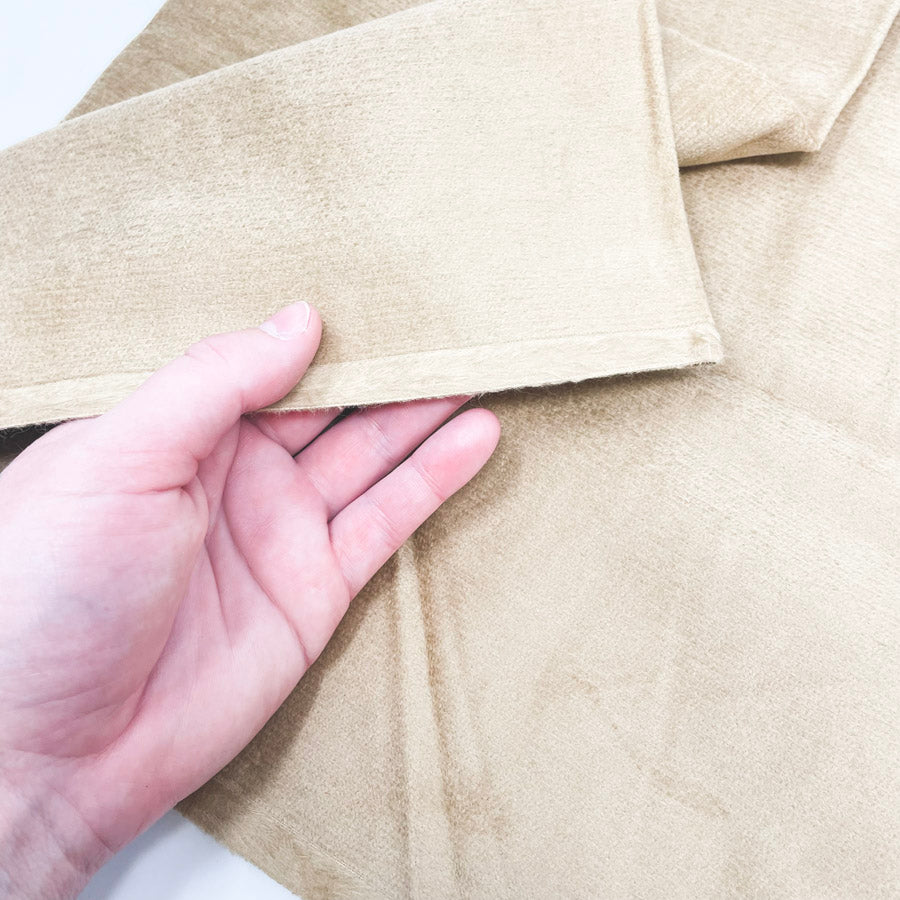56" x 2 yds - Tan Velour Fabric