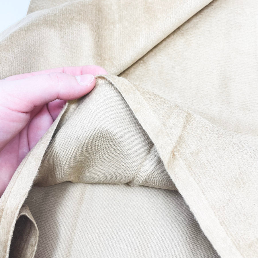 56" x 2 yds - Tan Velour Fabric