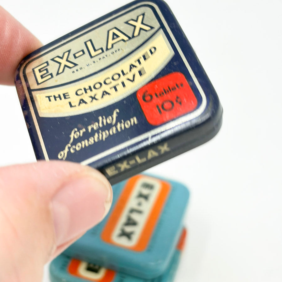 3 Vintage Ex-Lax Tins