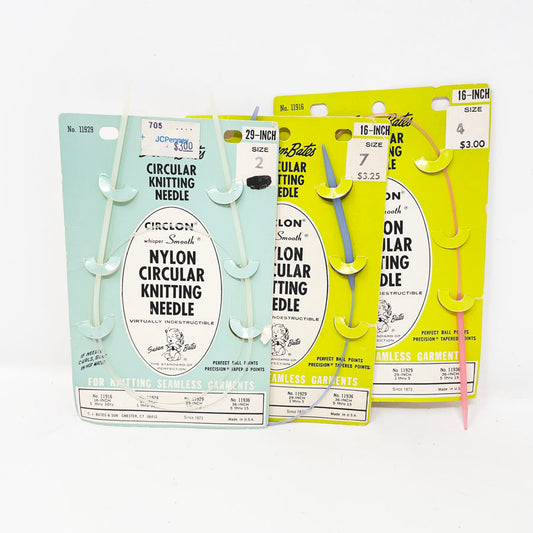 Circlon Nylon Circular Knitting Needles - Pick a Size