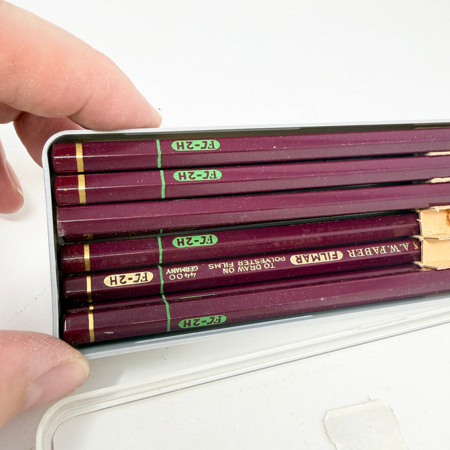 Vintage A.W. Faber-Castell Filmar 4400 FC 2H Drawing Pencils