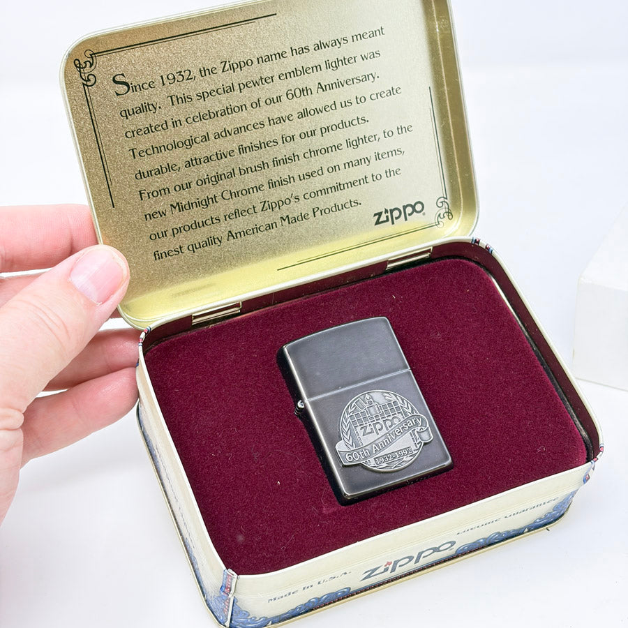Vintage Zippo 60th Anniversary Windproof Lighter