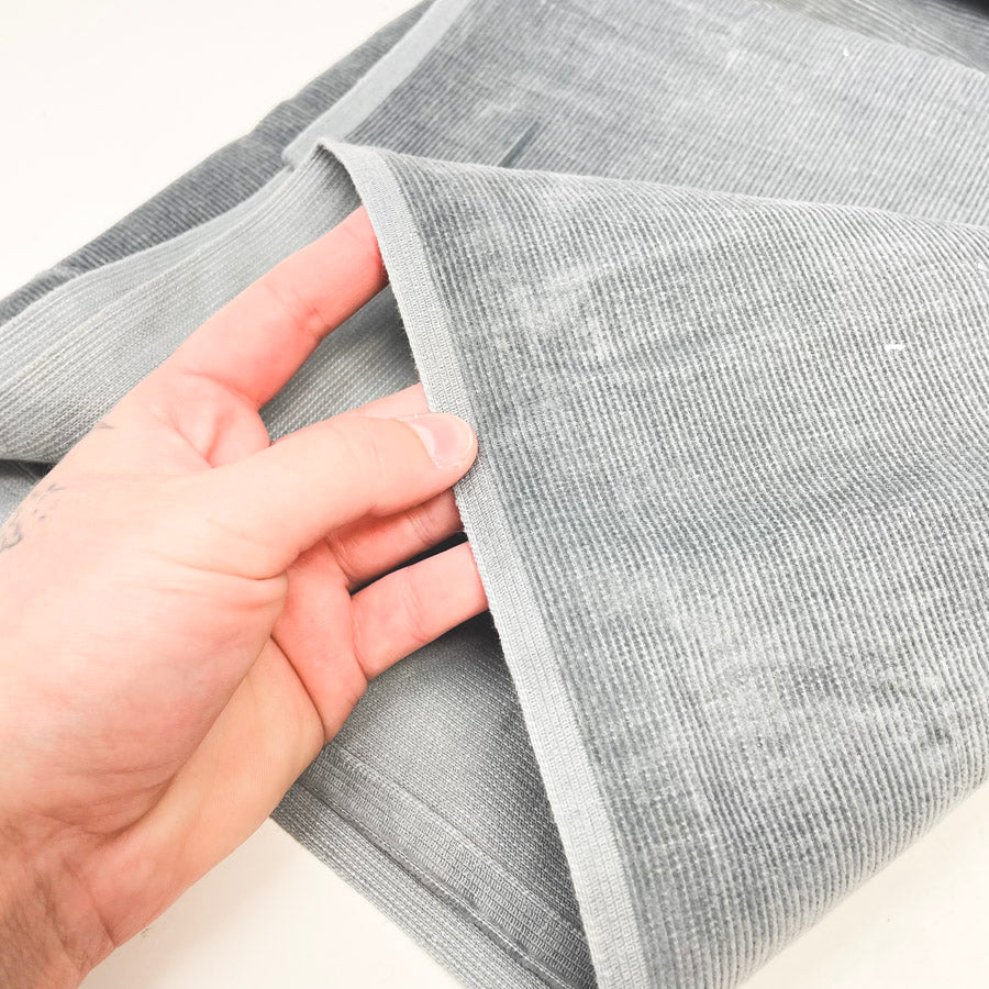 44" X 2 yds - (Spotted) Light Blue Corduroy Fabric
