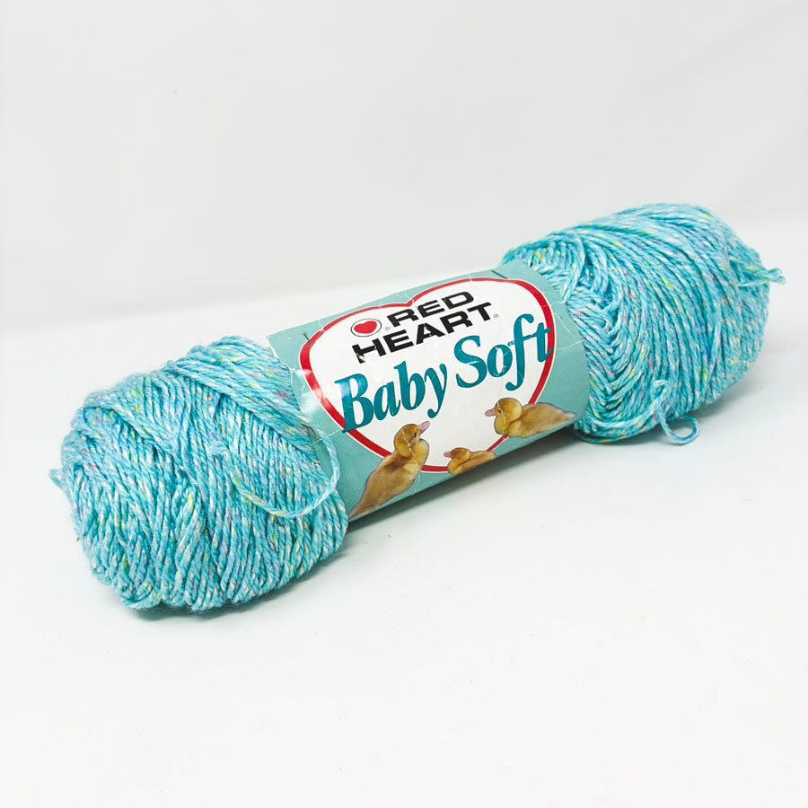 Red Heart Baby Soft - Light Teal Twinkle (Partial)