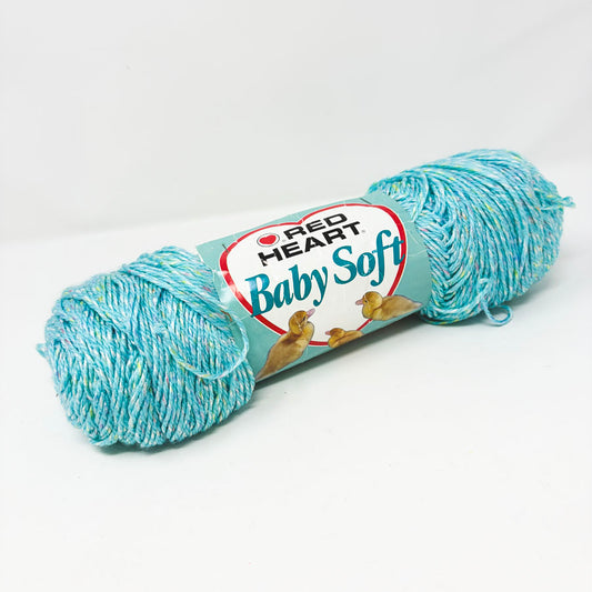 Red Heart Baby Soft - Light Teal Twinkle (Partial)