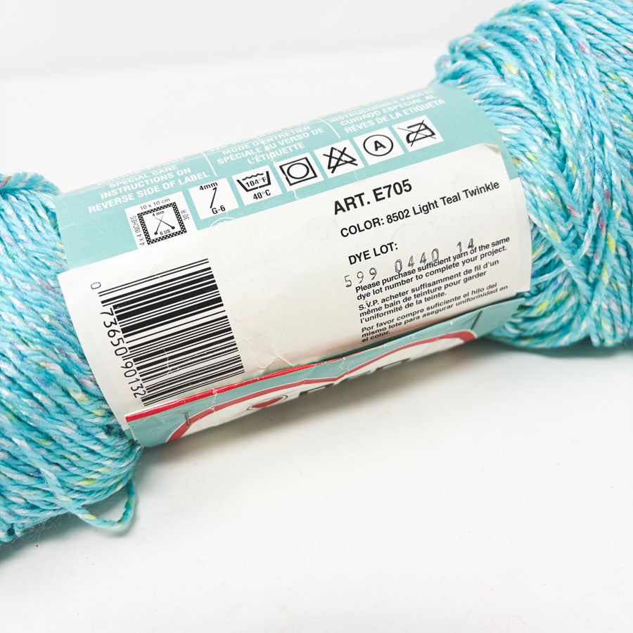 Red Heart Baby Soft - Light Teal Twinkle (Partial)