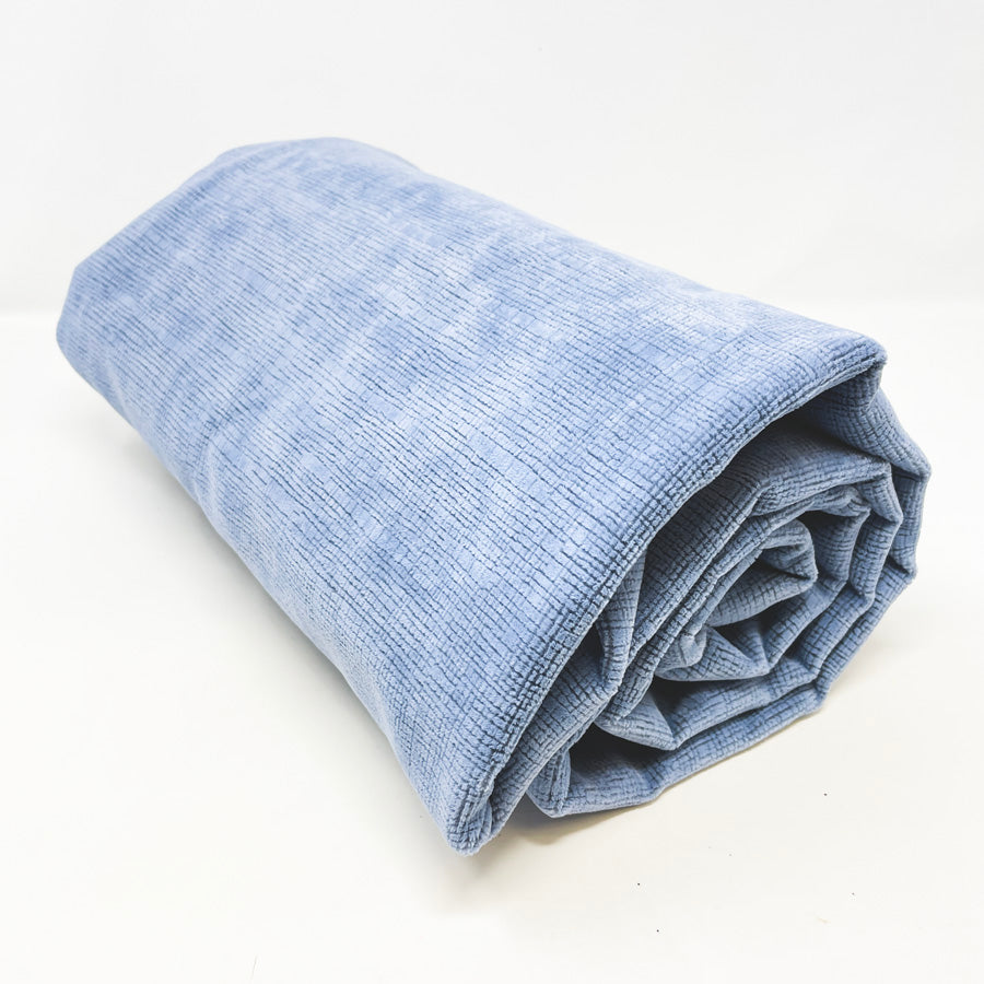 Appx 2 Yds Patterned Periwinkle Upholstery Fabric