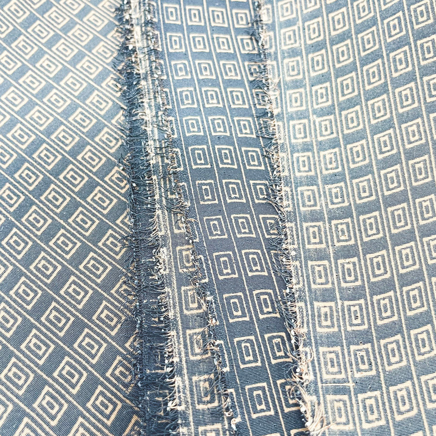 58" x 2.5 yds - Black & Brown Patterned Poly Lightweight Fabric