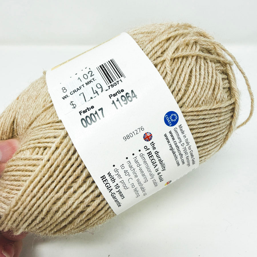 Regia 4-Fädig (4-ply) Sock Yarn – Light Camel (1)