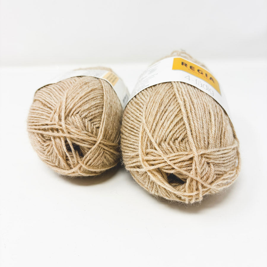 Regia 4-Fädig (4-ply) Sock Yarn – Light Camel (1)