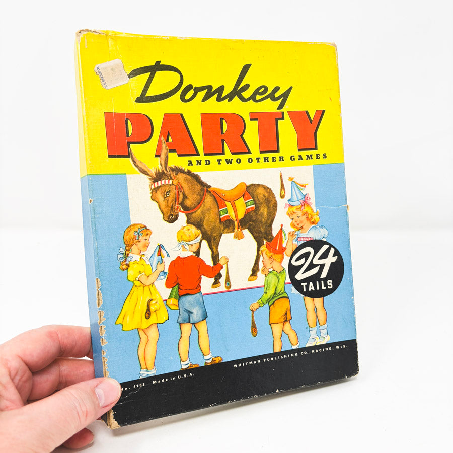 Vintage Whitman Donkey Party – Box and Tails