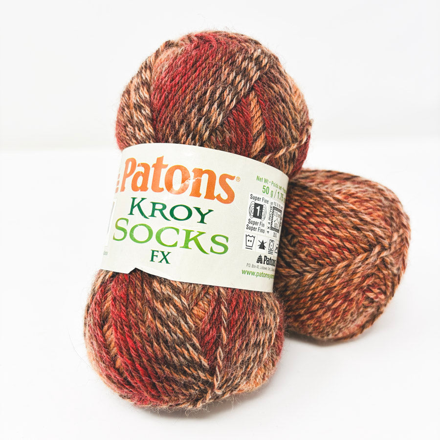 Patons Kroy Socks FX Yarn – Copper Colors (1)