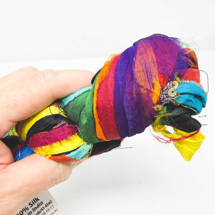 Artistic Artifacts Silk Sari Remnants for Fiber Arts (1)