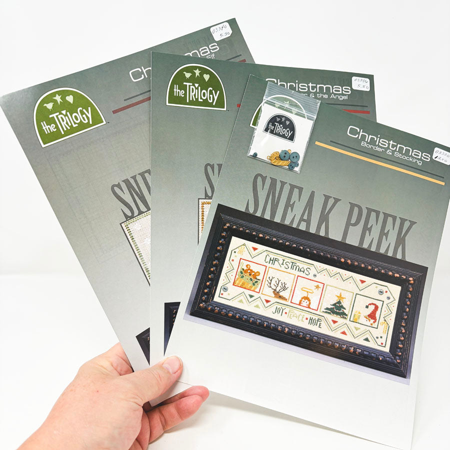 Christmas Sneak Peak Cross Stitch Pattern Pack