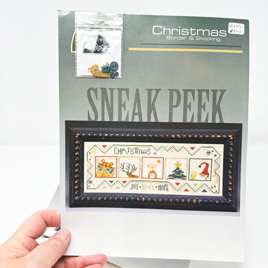 Christmas Sneak Peak Cross Stitch Pattern Pack