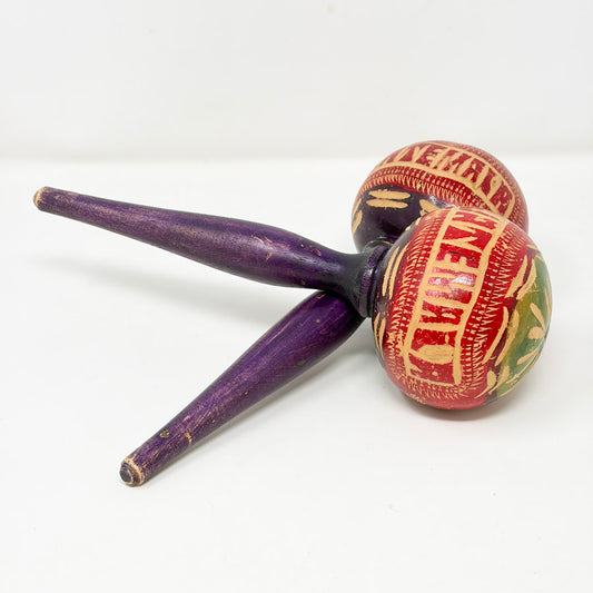Guatemala Hand-Carved Wooden Maracas