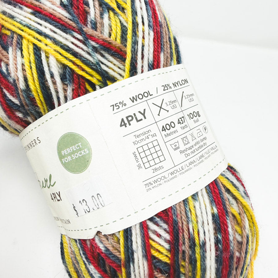 West Yorkshire Spinners 4 Ply Sock Yarn – Goldfinch