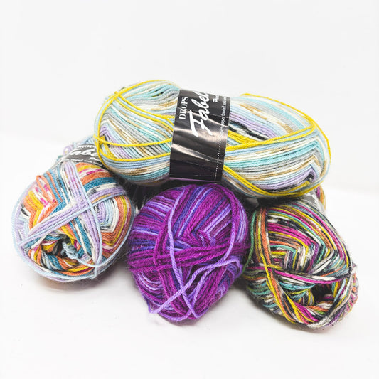 Drops Fabel Print Superwash Wool Sock Yarn