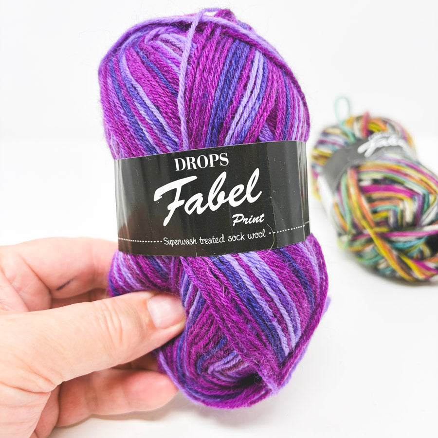 Drops Fabel Print Superwash Wool Sock Yarn