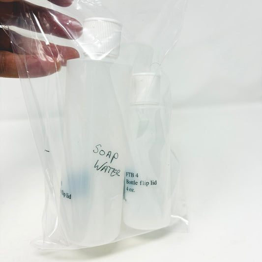 Flip Top Bottles 4 and 8 oz