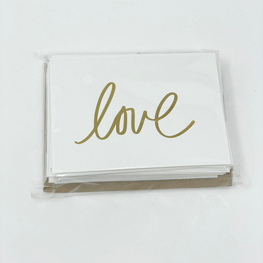 Gold Foil Love Cards (34)