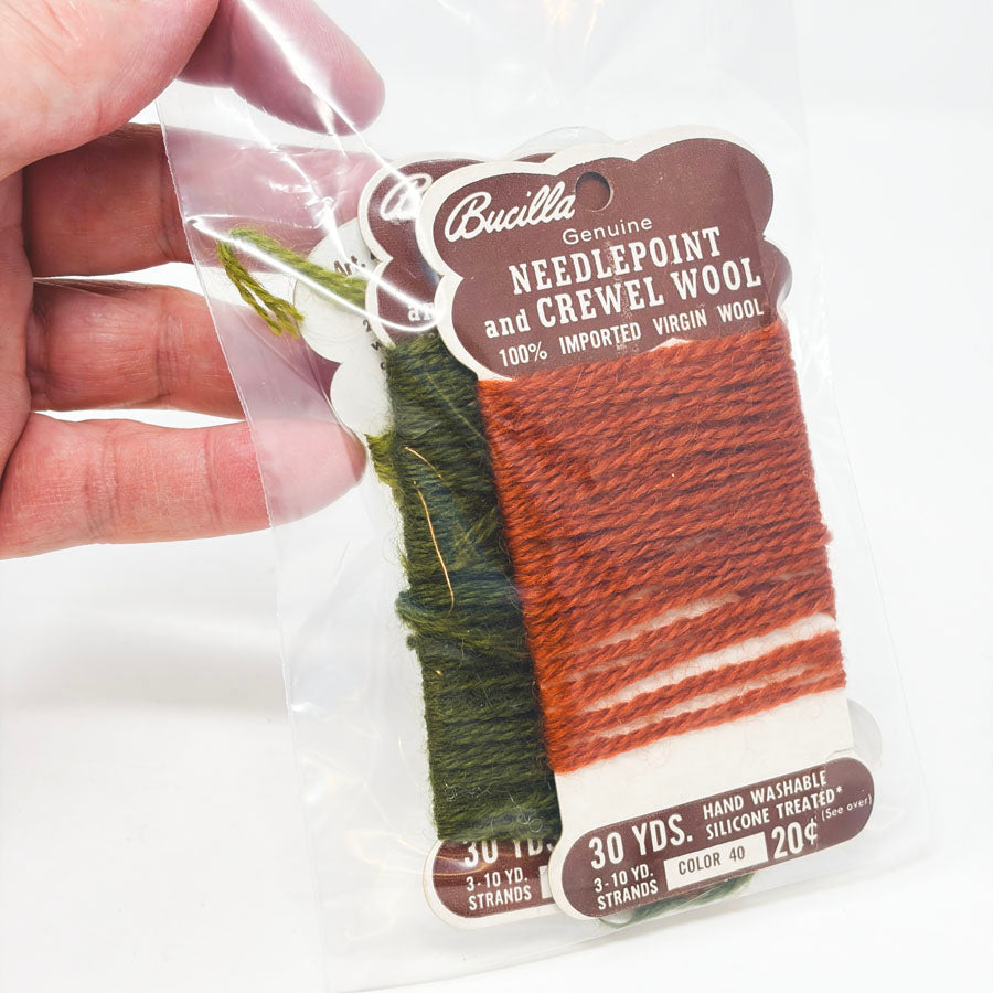Bucilla Needlepoint and Crewel Wool Thread Bundle