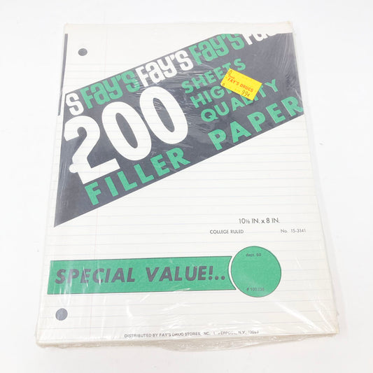 College Ruled Filler Paper