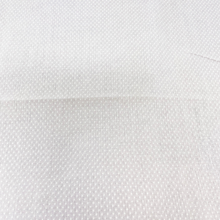 Appx 2 Yds Lightweight Lavender Cotton Fabric with White Dots